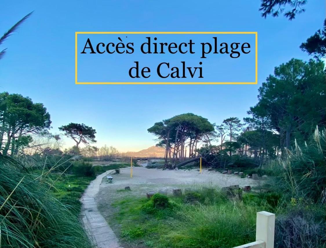 Duplex Calvi Direct Plage Εξωτερικό φωτογραφία